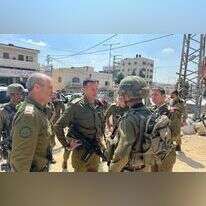 הרמטכ"ל הרצי הלוי בסיור הבוקר בחווארה. | דובר צה"ל