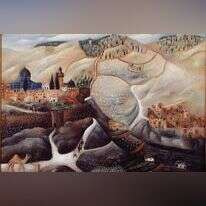 ראובן רובין, ירושלים, 1925, שמן על בד. באדיבות מוזיאון בית ראובן, תל אביב