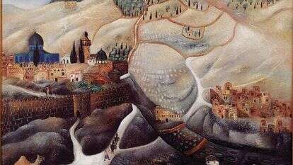 ראובן רובין, ירושלים, 1925, שמן על בד. באדיבות מוזיאון בית ראובן, תל אביב