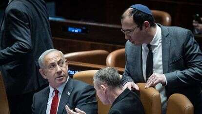 נתניהו לוין ורוטמן במליאת הכנסת. | יונתן זינדל, פלאש 90