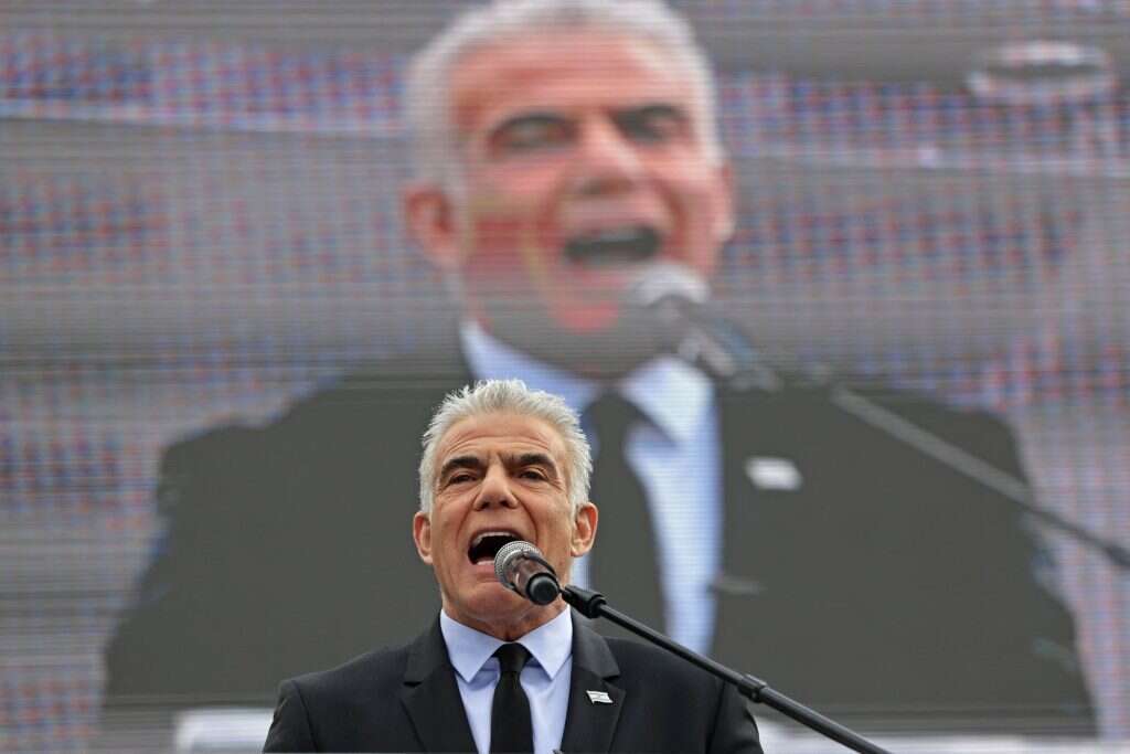 יאיר לפיד. | AFP