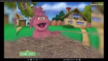 מסך מתוך הסדרה ulitsa sezam