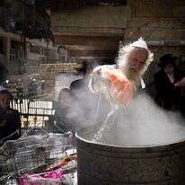 הגעלת כלים בירושלים. | יונתן זינדל/פלאש90