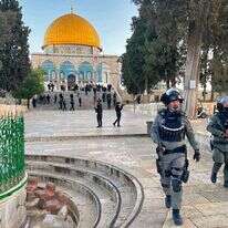 התפרעויות בהר הבית, בשבוע שעבר. | AFP