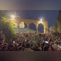 מסך מתוך התכנסות אלימה בהר הבית.