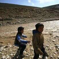 שטפון בנחל אוג במדבר יהודה. | יוסי זמיר, פלאש 90