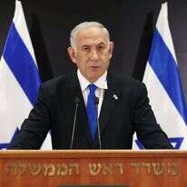 נתניהו בהצהרה לתקשורת. | גדעון מרקוביץ'/TPS