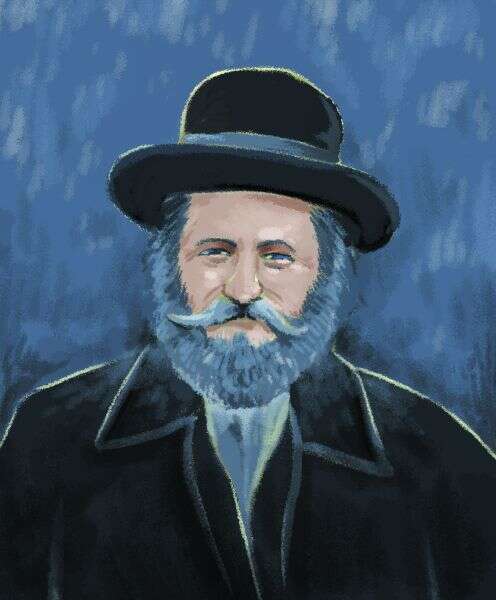 הרב מנחם זמבה. איור: נעמה להב