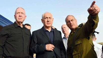 רה"מ נתניהו ושר הביטחון גלנט. | חיים צח, לע"מ