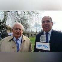 שגריר ארה"ב ניידס והשגריר הקודם פרידמן בראיון משותף במצעד החיים. | אסף גבור