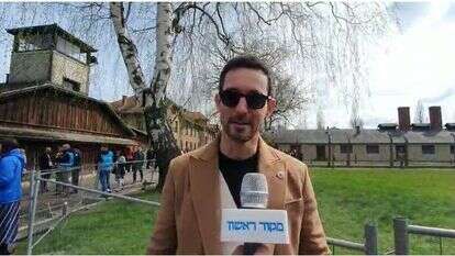 עברי לידר במצעד החיים באושוויץ, היום. | אסף גבור