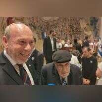 מתניהו ובנימין אנגלמן בטקס יום השואה בכנסת