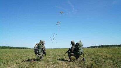 תרגיל משותף לחטיבת הצנחנים של צה"ל והצבא האמריקני, 2018. | דובר צה"ל