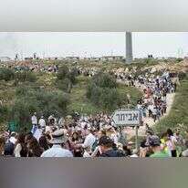 הצעדה לאביתר בחול המועד פסח, בשנה שעברה. | שריה דיאמנט, פלאש 90