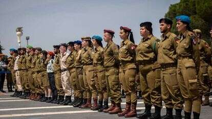 חיילים מצטיינים במשכן הכנסת | יונתן זינדל/פלאש90