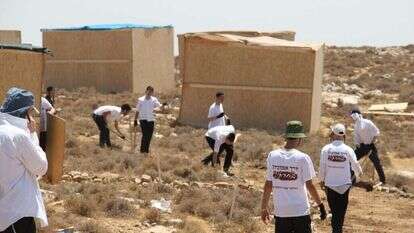 הקמת מאחז דרך אמונה ליד מיצד, אוגוסט 2022. | דוברות דרך אמונה