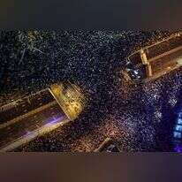 הפגנה נגד הרפורמה המשפטית בקפלן. | EPA