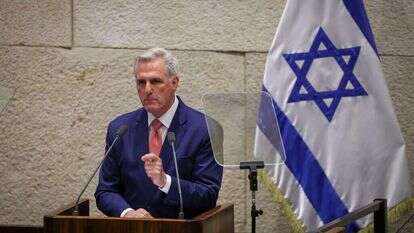 יו"ר בית הנבחרים האמריקני מקארת'י בכנסת. | דוברות הכנסת