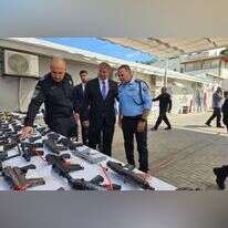 הנשק שנתפס. | דוברות המשטרה