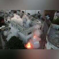 כוחות צה"ל ומג"ב הורסים את בית המחבל בכפר חארס, הלילה. | דובר צה"ל