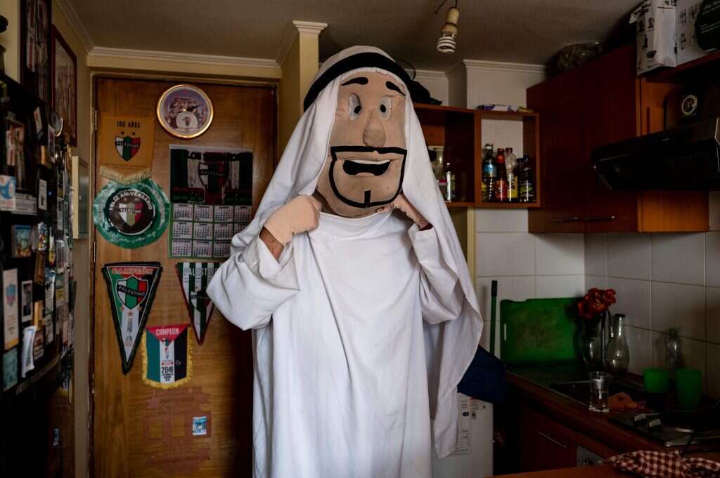 מועדון האוהדים של קבוצת הכדורגל "פלסטינו" בצ'ילה. | AFP