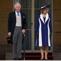 צ'רלס וקמילה, אתמול. | AFP