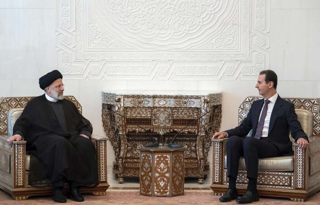 אסד וראיסי, אתמול בדמשק. | AP