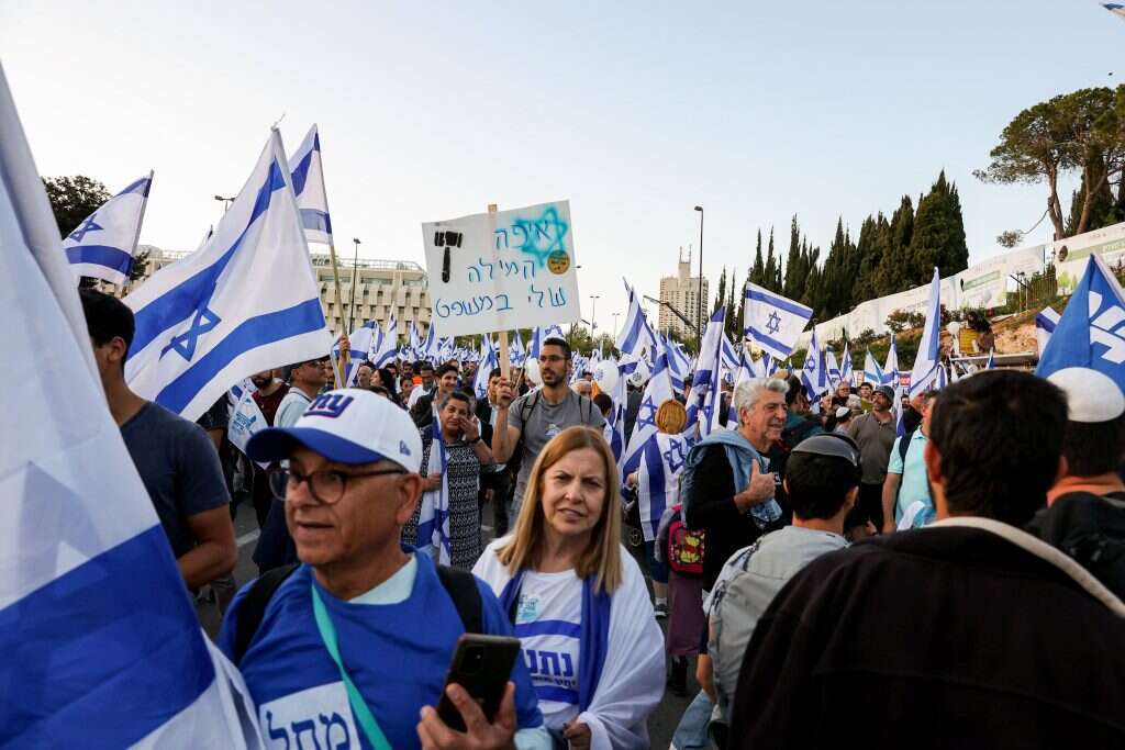 הפגנה בעד הרפורמה. | נעמה שטרן