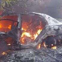 רכב החולייה שחוסלה בדרך להוצאת פיגוע נ"ט בחאן יונס