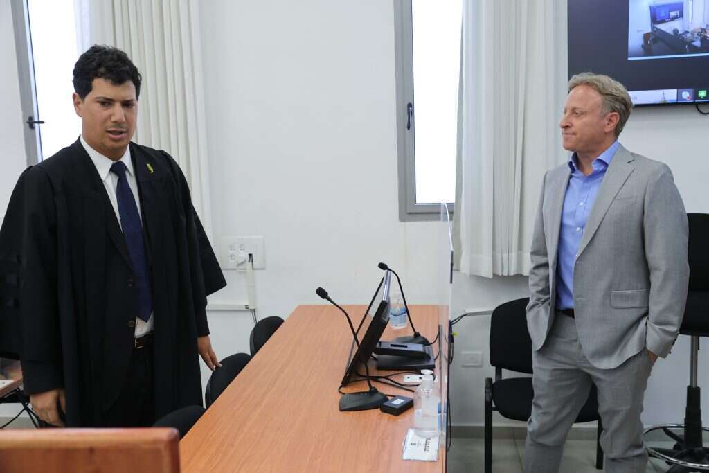 עד המדינה ארי הרו בבית המשפט, הבוקר. | נועם רבקין-פנטון - פלאש 90