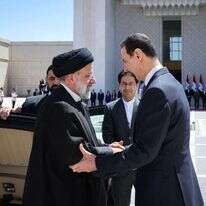 אסד עם נשיא איראן ראיסי בסוריה, בשבוע שעבר. | אי.פי.איי