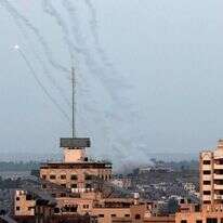 שיגור רקטות מתוך רצועת עזה. | AFP