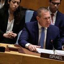 גלעד ארדן באו"ם. | EPA