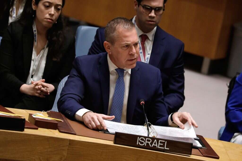 גלעד ארדן באו"ם. | EPA