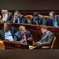 השרים בצלאל סמוטריץ' (ימין) ואיתמר בן גביר. | אוליבייה פיטוסי, פלאש 90