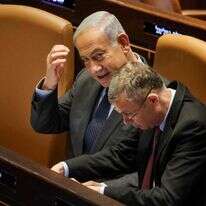 יריב לוין ובנימין נתניהו. | AFP