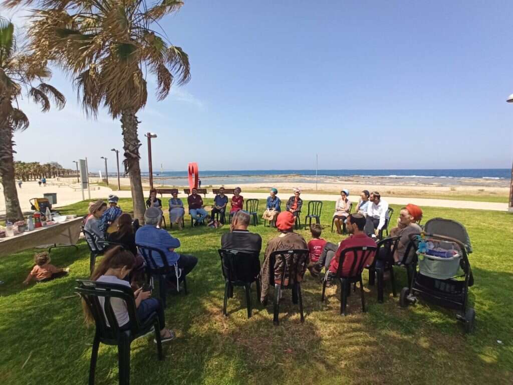 גרעין מרכז העיר עכו "יוסיף אומץ" במפגש על הים. | שלומי כהן