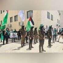 מפגן תמיכה בחמאס באוניברסיטה בשכם