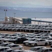 רכבים בנמל אילת. | פלאש 90