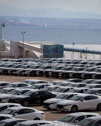 רכבים בנמל אילת. | פלאש 90