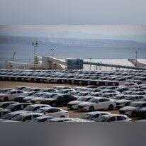 רכבים מיובאים בנמל אילת. | נועם רבקין פנטון, פלאש 90