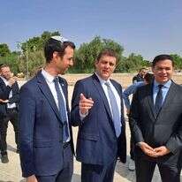 חברי הכנסת דן אילוז, אריאל קלנר ועמית הלוי בהר הבית. | ארנון סגל