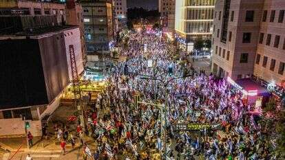 מחאה בבני־ברק נגד העברת תקציבים לחרדים, השבוע. | עומר פיכמן, פלאש 90