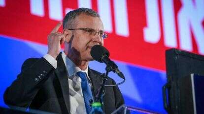 לוין בעצרת תמיכה ברפורמה המשפטית בירושלים, בחודש הקודם. | אריה לייב אברמס, פלאש 90 לוין בעצרת תמיכה ברפורמה המשפטית בירושלים, בחודש הקודם. | אריה לייב אברמס, פלאש 90