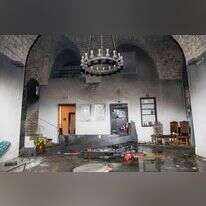 מלון האפנדי בעכו שהוצת בפרעות. | מישל דוט קום