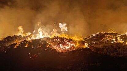 השריפה ליד קליה, הלילה. | כבאות והצלה