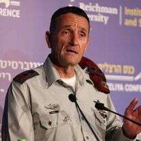 המטכ"ל רב אלוף הרצי הלוי, בכנס בהרצליה, היום. | גלעד קוולרצ'יק