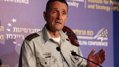 המטכ"ל רב אלוף הרצי הלוי, בכנס בהרצליה, היום. | גלעד קוולרצ'יק