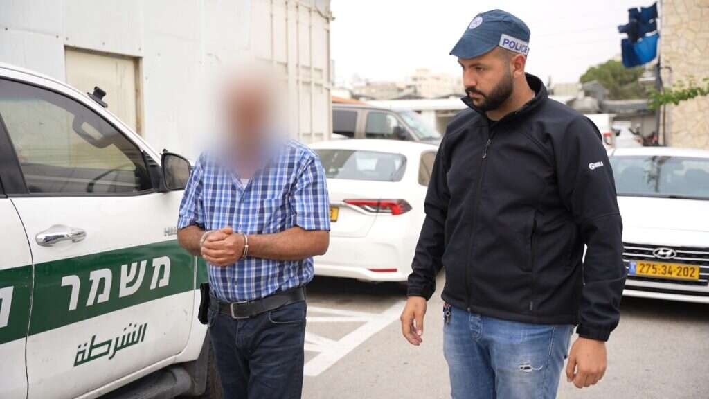 מעצר חשוד בכפר טובא־זנגרייה. | דוברות המשטרה