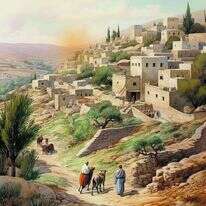 בית לחם. איור: בינה מלאכותית